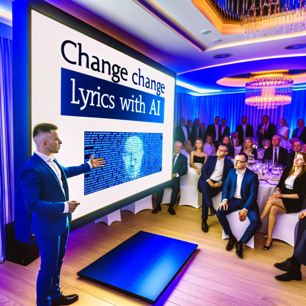 change song lyrics ai business corporate event