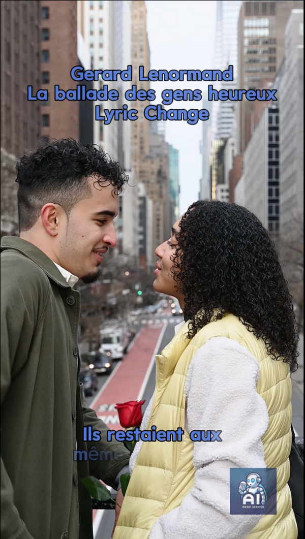 Chanson d'Amour Personnalisée | Changement de paroles de «La Ballade des Gens Heureux»